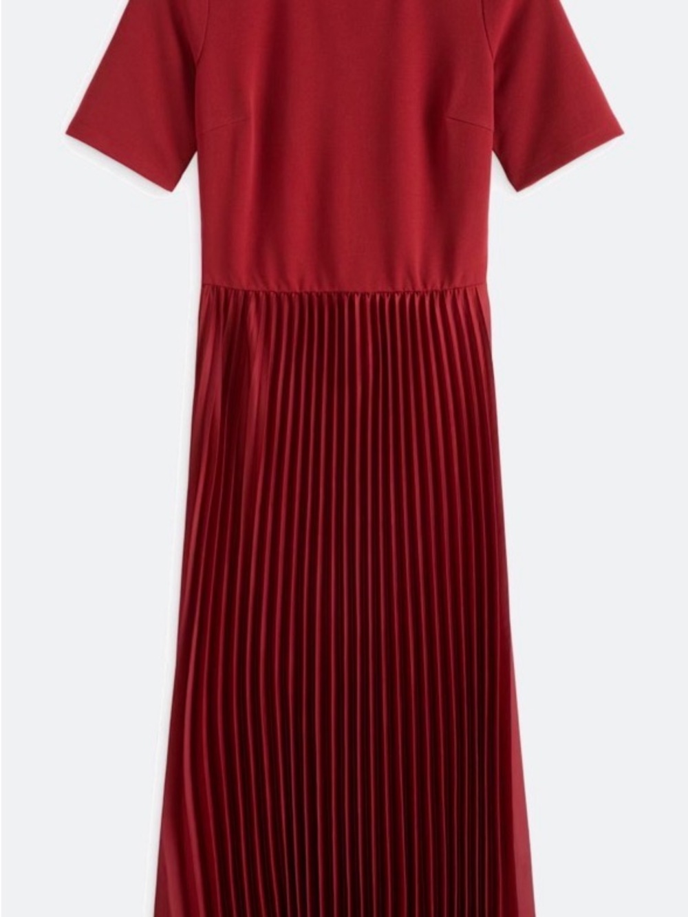 41 Hawthorn Pleated Midi Dress in Red